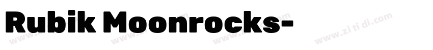 Rubik Moonrocks字体转换